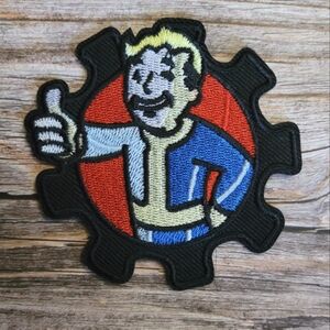 Black Gear Fallout Vault Boy Post Apocalyptic Nuclear War Cosplay Patch